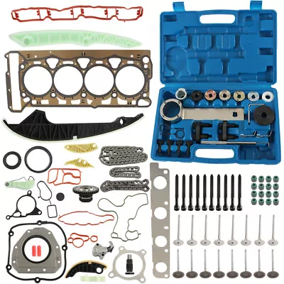 For 2008-2015 Audi VW Head Gasket Set Timing Chain Tool Kit Valves TSI TFSI 2.0T • $151.33