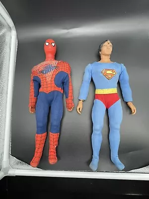 1977 12” MEGO Superman And Spiderman Action Figure Lot  • $35