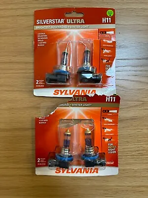 Sylvania H11 SilverStar ULTRA  Headlight (2) Pairs (4) Bulbs • $27.99