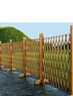 2 Expanding Fence Trellis Pack Of 2 Garden Screening Freestanding Wooden • £39