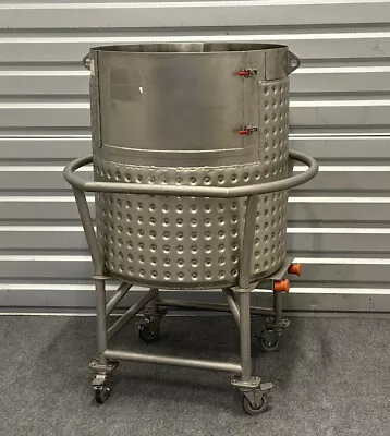 ATMI 350L Stainless Dimple Jacketed Bag Holding Mixing Tank Kettle LT-JTBB357 • $1899