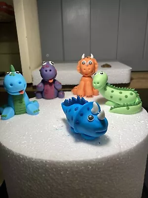 Edible Handmade Dinosaur Cake  Toppers • £24.99