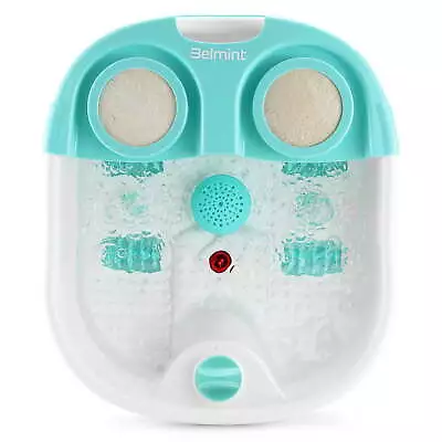 Belmint Foot Spa Massager With Heat & Bubbles Vibration Anti Slip Rubber Feet • $31.35