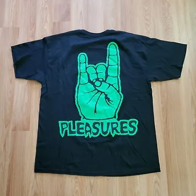 Pleasures Now Shirt Mens Extra Large Black Metal Band Logo Marilyn Manson • $24