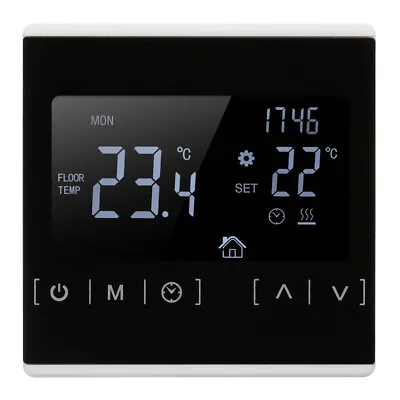 Smart LCD Electric Underfloor Heating Thermostat AC85-240V Programmable UK P1A4 • £19.29