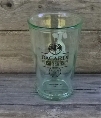 Limited Edition 1/4 Bacardi Rum 300ml Barware Spirit Glass 150 Years 1862-2012 • $15