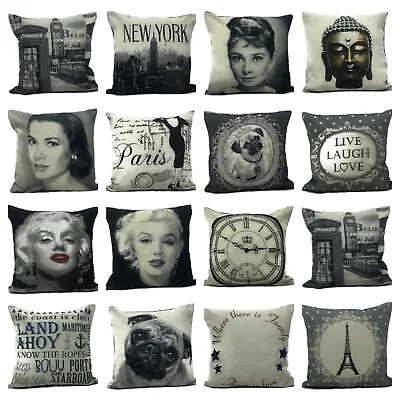 Character Iconic Vintage Tapestry Thick Material Scatter Cushion Covers 18x18  • £3.99