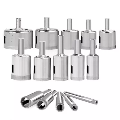 15PC Cutting Glass Ceramic Tile Hole Maker Saw Cutter Hole Drilling Bits Set • $29.14