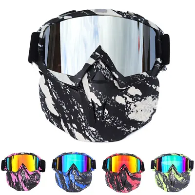 Moto Motorcycle Goggles Face Mask Motocross ATV Off-Road Race Glasses Eyewear  • $21.99