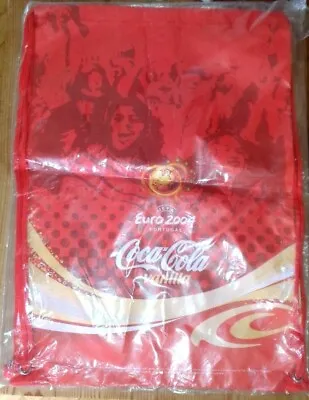 £5.99 • Buy Rare Collectable Coca Cola Vanilla UEFA Euro 2004 Gym Sports Draw String Bag New