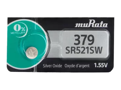 1 X Sony / Murata Sr521sw 379 Silver Oxide 1.55v Watch Battery Made In Japan • $3.49
