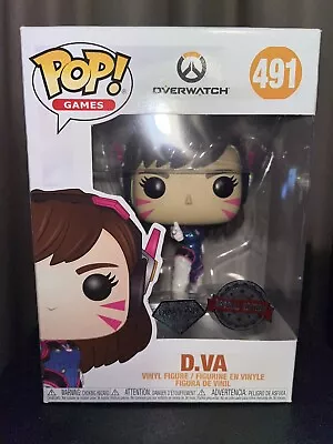 $25 • Buy Overwatch - D.Va Diamond Glitter US Exclusive Pop! Vinyl [RS]-FUN46056-FUNKO