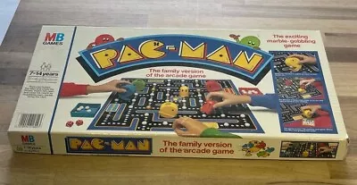 Pac Man Board Game Vintage MB 1980s Arcade Game Video Pac-Man Pacman • £17.23