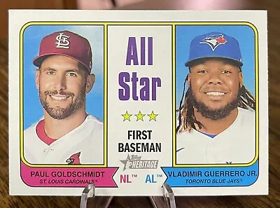 2023 Topps Heritage #332 Vladimir Guerrero Jr. Paul Goldschmidt AS • $0.99