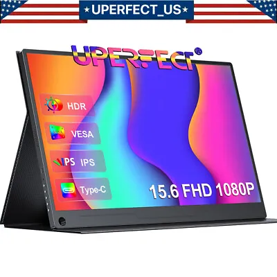 UPERFECT 15.6  60HZ 1920*1080 HDR IPS Portable Monitor Fr HDMI Input Laptop Used • $39.99