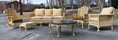 Vintage French Provincial Antique Lounge Furniture  • $4000