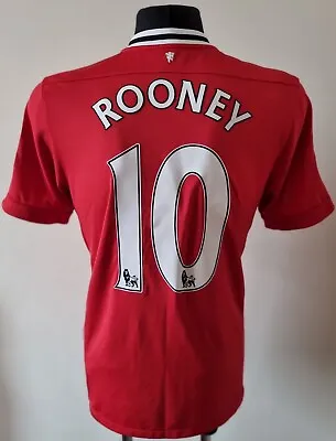 Manchester United 2011 - 2012 Home Football Nike Shirt #10 Rooney Size Large  • $75