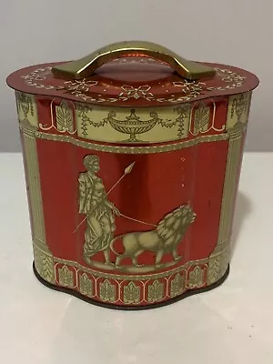 England Confection TIN Murray-Allen Lion Red Gold • $8.99