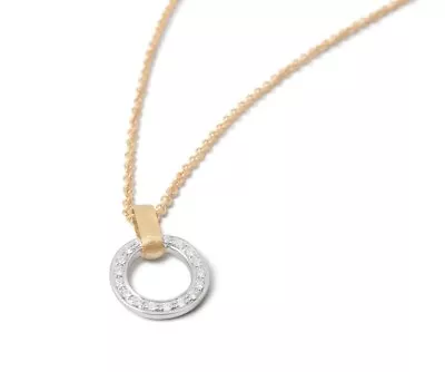 Marco Bicego Jaipur Flat Link Diamond Pendant Necklace CB2662 B1 • $2220