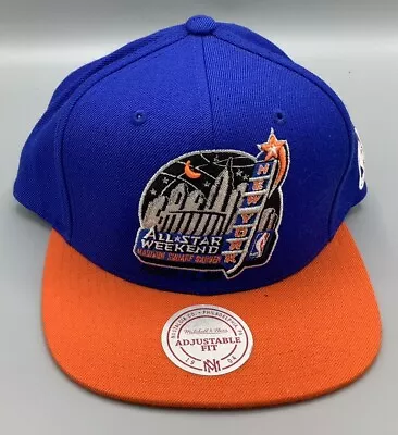 Mitchell & Ness X HWC 1998 ALL-STAR WEEKEND ROYAL ORANGE NEW YORK STRAPBACK HAT • $15