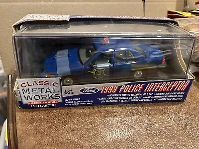 Classic Metal Works 1999 Ford Police Interceptor 1:24 Michigan State Police NIB • $49.99