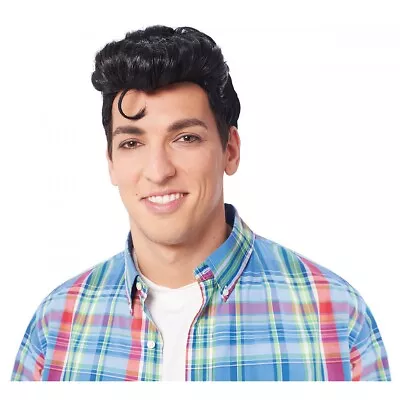 Greaser Costume Wig Adult 50s Grease Halloween Fancy Dress • $15.35