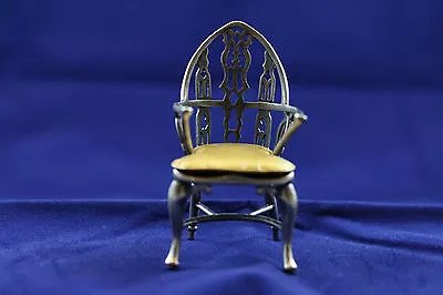  Fine Estate Fresh Sterling Silver Doll House Miniature Windsor Armchair .925 • $185.12