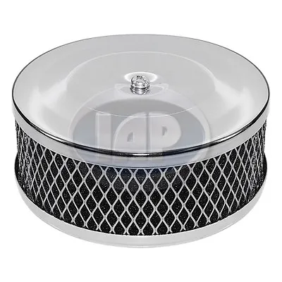 Chrome Air Filter Cleaner W/ Foam Insert 5-3/8  Vw T1 Bug Beetle Ghia 1967-1974 • $24.55