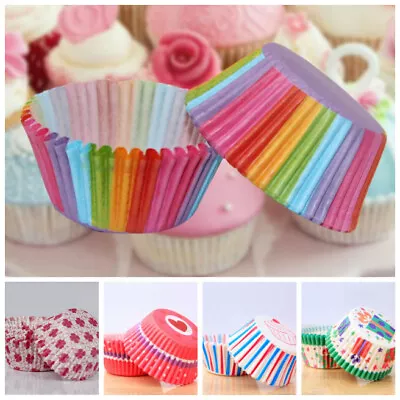 100PCS Colorful Mini Cupcake Liners Muffin Case Cake Paper Baking Cups Nonstick • $6.78