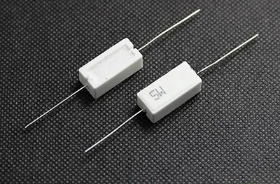 10PCS 5W 0.47R 0R47 +/-5% Cement Resistor 0.47 Ohm • $2.63