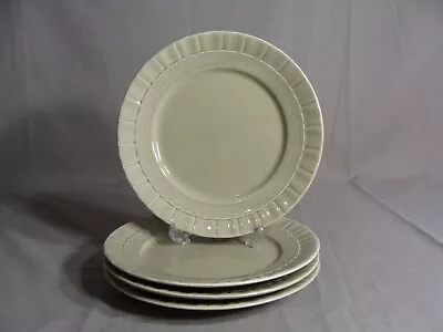 4 MARTHA STEWART 8  Salad Plates In The Basketweave Green Pattern • $24