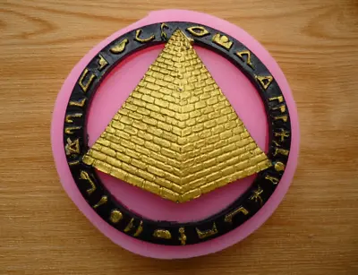 Ancient Egypt Pyramid Silicone Mold Fondant Chocolate Resin Charm Clay Craft  • £27.07