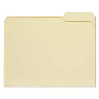 File Folders 1/3 Cut Third Position One-Ply Top Tab Letter Manila 100/Box • $12.45