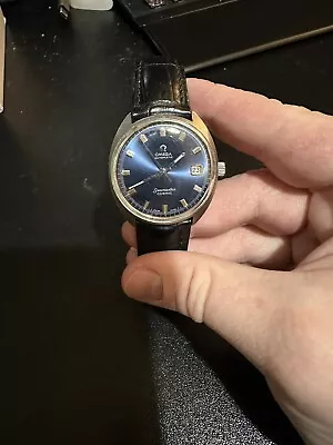 Stunning Vintage OMEGA Seamaster Cosmic Rare Blue Sunburst Dial • $801.55