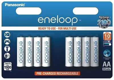 £29.86 • Buy 8 X Panasonic Eneloop R6 Aa 2000 MAH BK-3MCCE Rechargeable Batteries