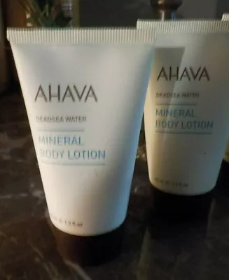 4 AHAVA Deadsea Water Mineral Body Lotion 40ml / 1.3 Floz Each Sealed • $12.99