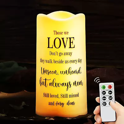 Memorial Candles Memorial Gifts LED Memorial Candles For Loss Of Loved One Sympa • $18.26