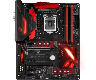 ASRock Fatal1ty B250 Gaming K4 ATX Motherboard LGA1151 DDR4 64G 6x SATA3 6Gb/s • $128.25