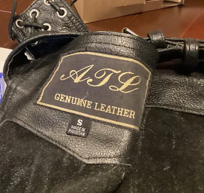 AJL Leather Chaps (S) Motorcycle Cycle Riding Chaps • $8.49