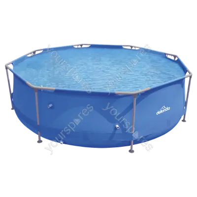 Sealey Dellonda 10ft Steel Frame Swimming Pool Round With Filter Pump Blue • £118.41