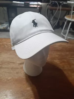 Polo Baseball Cap | White Cotton One Size Fits All • $15