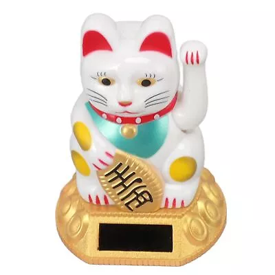 Chinese Cat Decoration Waving Arm Plastic Lucky Cat Decoration For Shop • $30.47