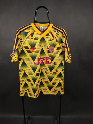 £420 • Buy Arsenal 1991/93 Bruised Banana Adidas JVC Very Rare Football Shirt Soccer Size M