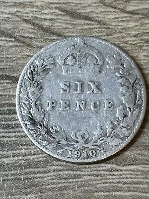 Edward VII Sixpence 1910 0.925 Silver  • £5.50