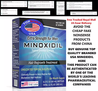 Minoxidil 5% USA Factory Sealed Box  6 Months Supply Exp 11/25 Pls Our Feedback • £49.99