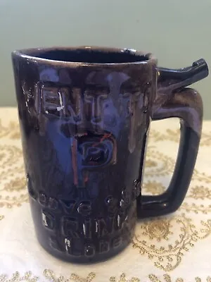 “Wet Your Whistle” “Went To P Leave This Drink Alone” Vintage Ceramic Mug • $5.99