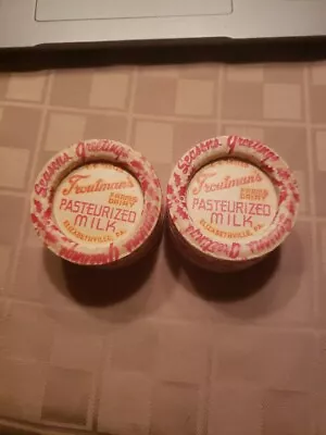 Troutman's Farms Dairy Milk Bottle Caps - Lot Of 10 - Elizabethville PA • $10