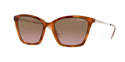 VOGUE VO5333S 279314 Light Havana Pink Grad Brown 54 Mm Women's Sunglasses • $57.94