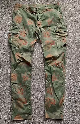 Mason’s Historical Archive Cargo Trousers 36W 34L Floral Camo Chile Rare Pants • $73.36