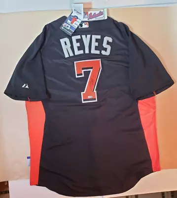 New W Tags ~Majestic~ Miami Marlins Baseball Jersey ~Jose Reyes~ Signed MLB Holo • $89.99